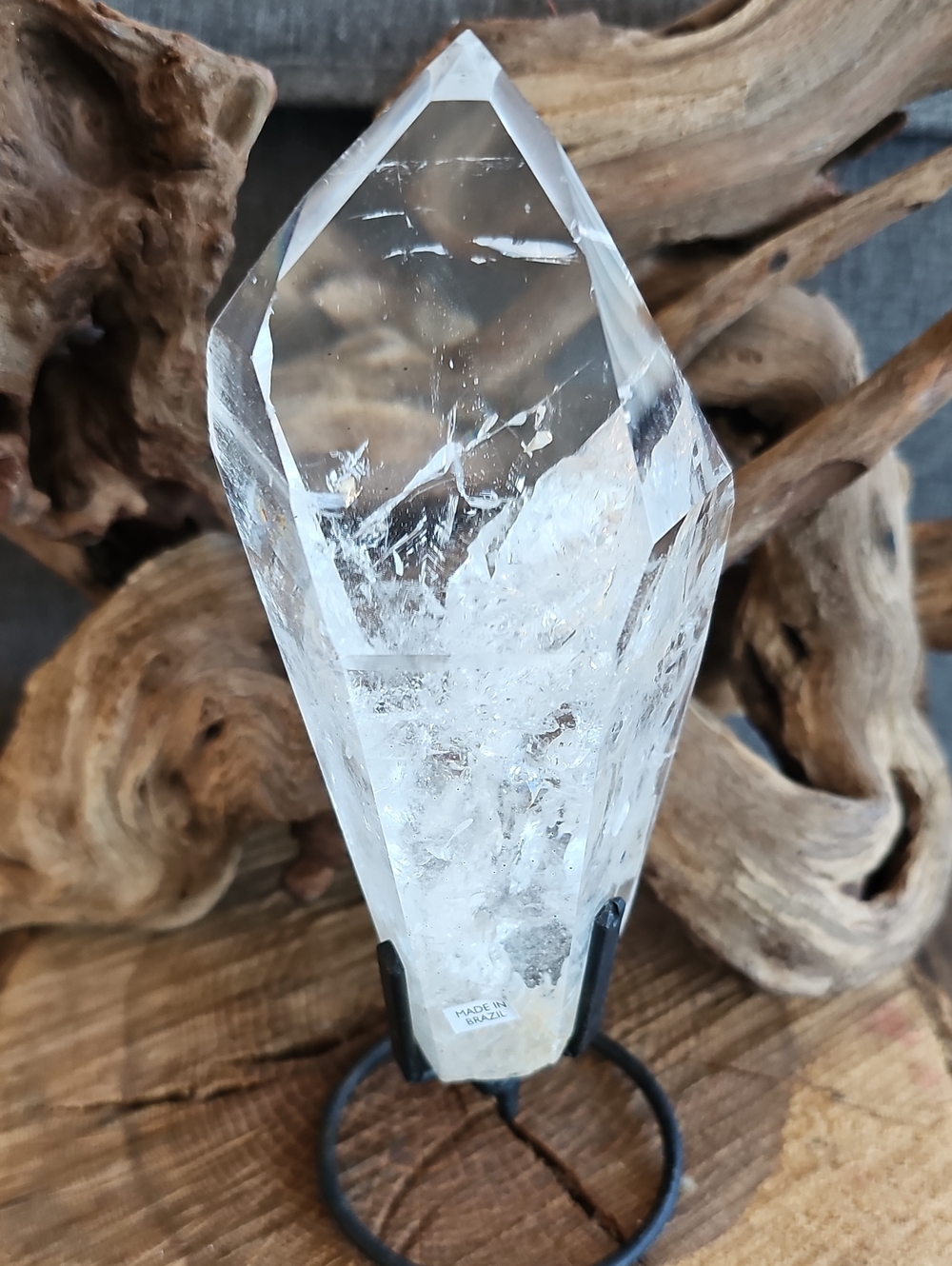 Lemurian Quartz Point Crystal Tower - Transparent White